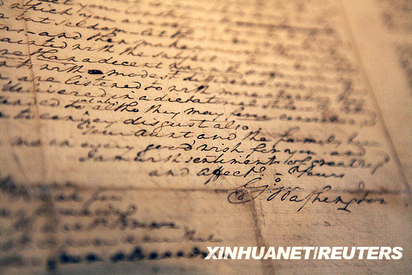 美国国父乔治61华盛顿给侄子的信将被拍卖