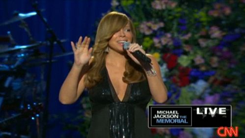 玛丽亚.凯莉现场演唱杰克逊经典歌曲(图)