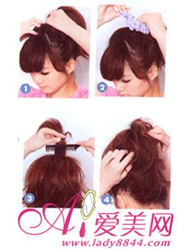 轻松DIY5款<em>学生</em>妹可爱<em>发型</em>(组图)_蝴蝶结 大肠