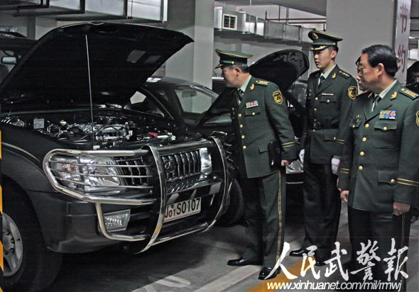 树立军车形象武警总部检验驻京单位交通工作