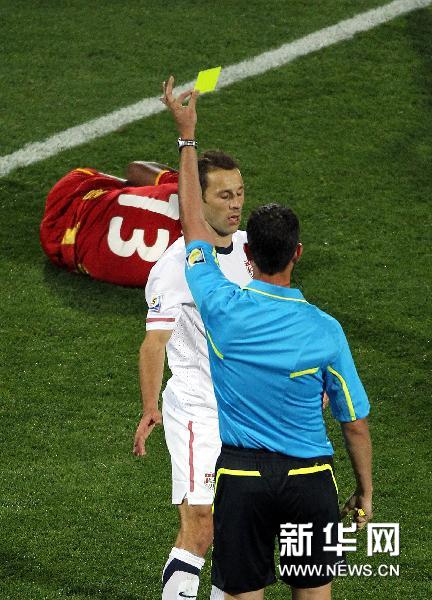 八分之一决赛:美国队迎战加纳队[组图]