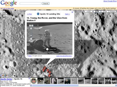 谷歌地球将推月球地图 使用最新高清照片(图)