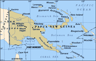 巴布亚新几内亚附近连续发生两次强烈地震