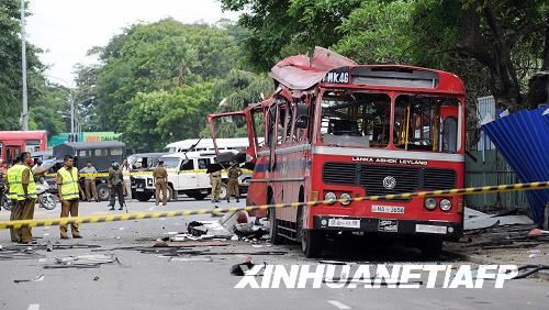 斯里兰卡首都发生公交爆炸事件4人受伤组图