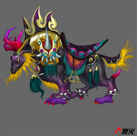 天师战斗坐骑-墨麒麟