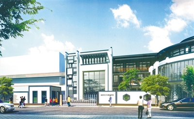 轮廓,自然光透射进天顶画室…温州市少年美术学校日前动工改扩建