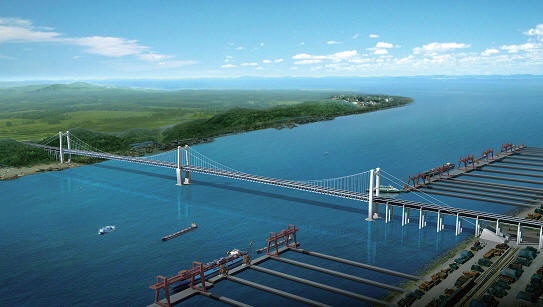 温州网政务频道 党政要闻 新闻发布 正文   温州瓯江北口大桥工程效果