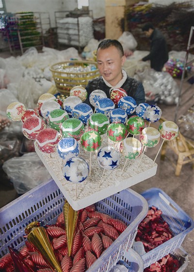 瑞安一村庄圣诞礼品产值6亿多 产值同比增一成_经济_温州网