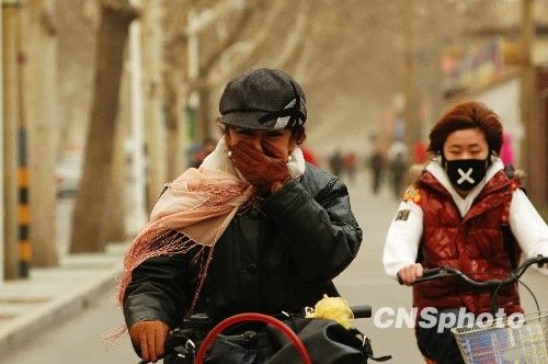 图山东淄博出现大风扬沙天气