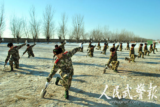 冬练数九武警8613部队掀起冬季大练兵热潮