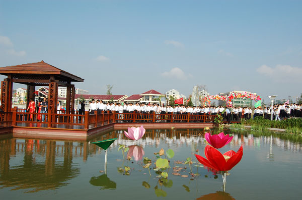 资料图片:江苏阜宁白天鹅公园[主持人]:听了王书记的介绍,我们对阜宁